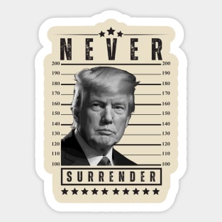 trump mugshot Sticker